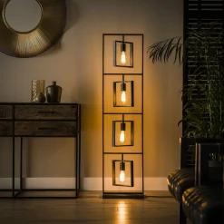 Vloerlamp Turn Square - 4 lampen - Loft24.nl