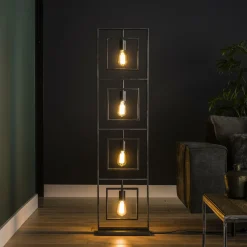 Vloerlamp Turn Square - 4 lampen - Loft24.nl