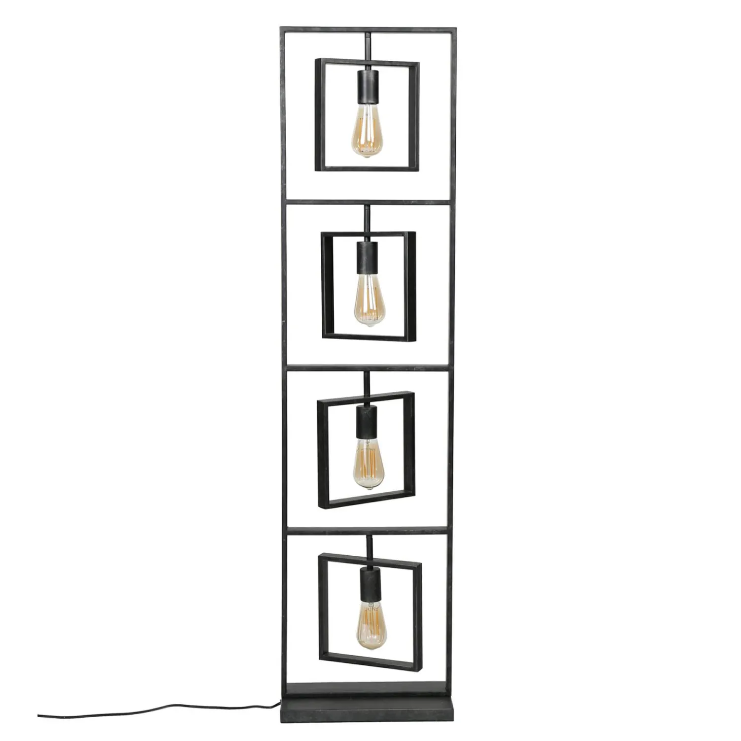 Vloerlamp Turn Square - 4 lampen - Loft24.nl
