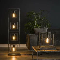 Vloerlamp Turn Square - 4 lampen - Loft24.nl