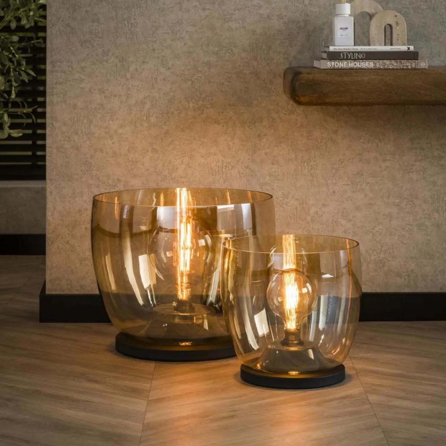 Vloerlamp UP XL - Amber Glas - Loft24.nl