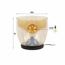 Vloerlamp UP XL - Amber Glas - Loft24.nl