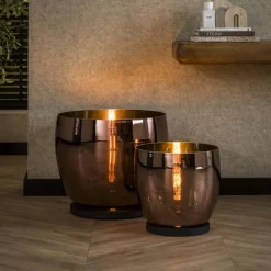 Vloerlamp UP XL - Koper Glas - Loft24.nl