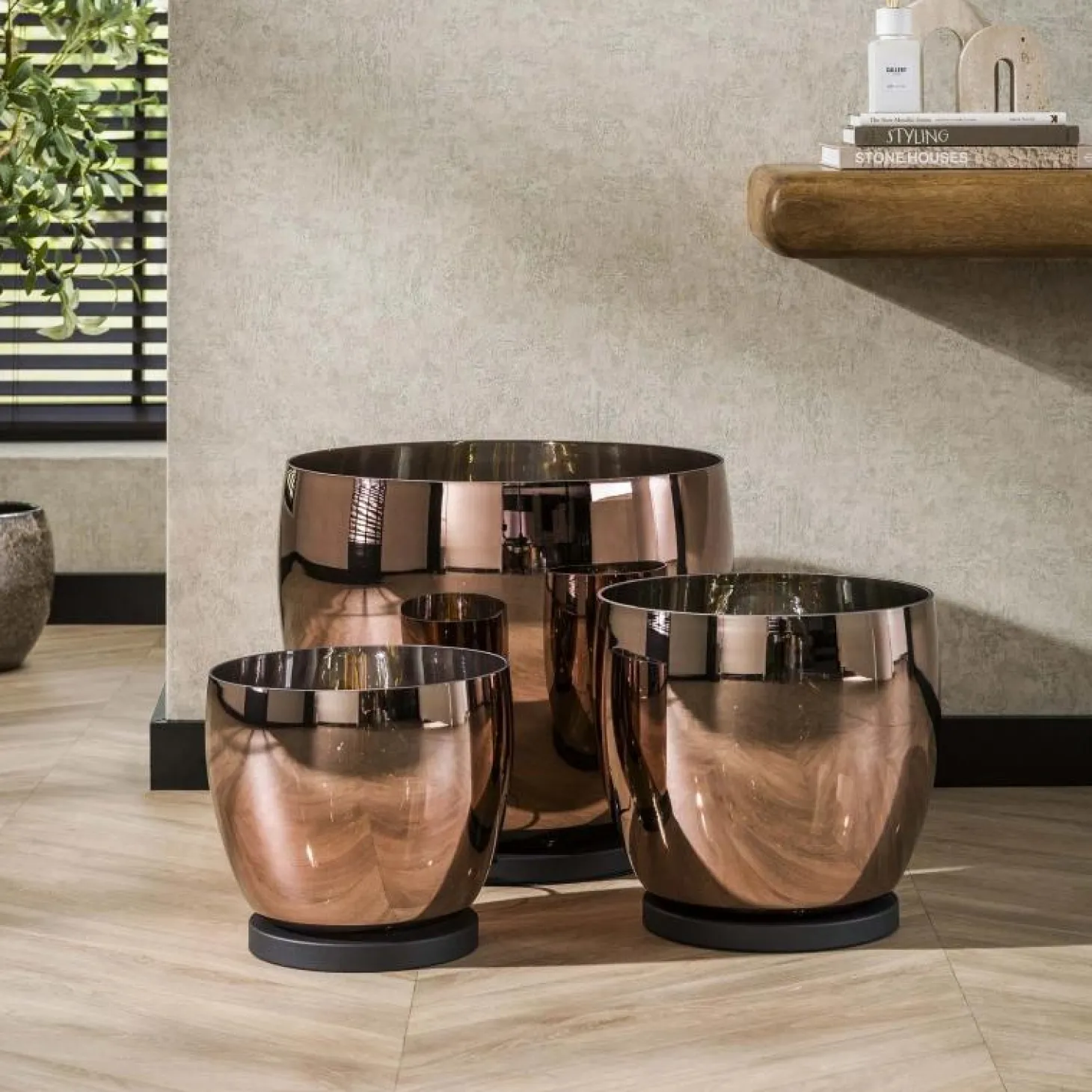 Vloerlamp UP XXL - Koper Glas - Loft24.nl