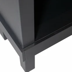 Wandkast Bonk Grenen, 160 x 107cm - Zwart - Loft24.nl