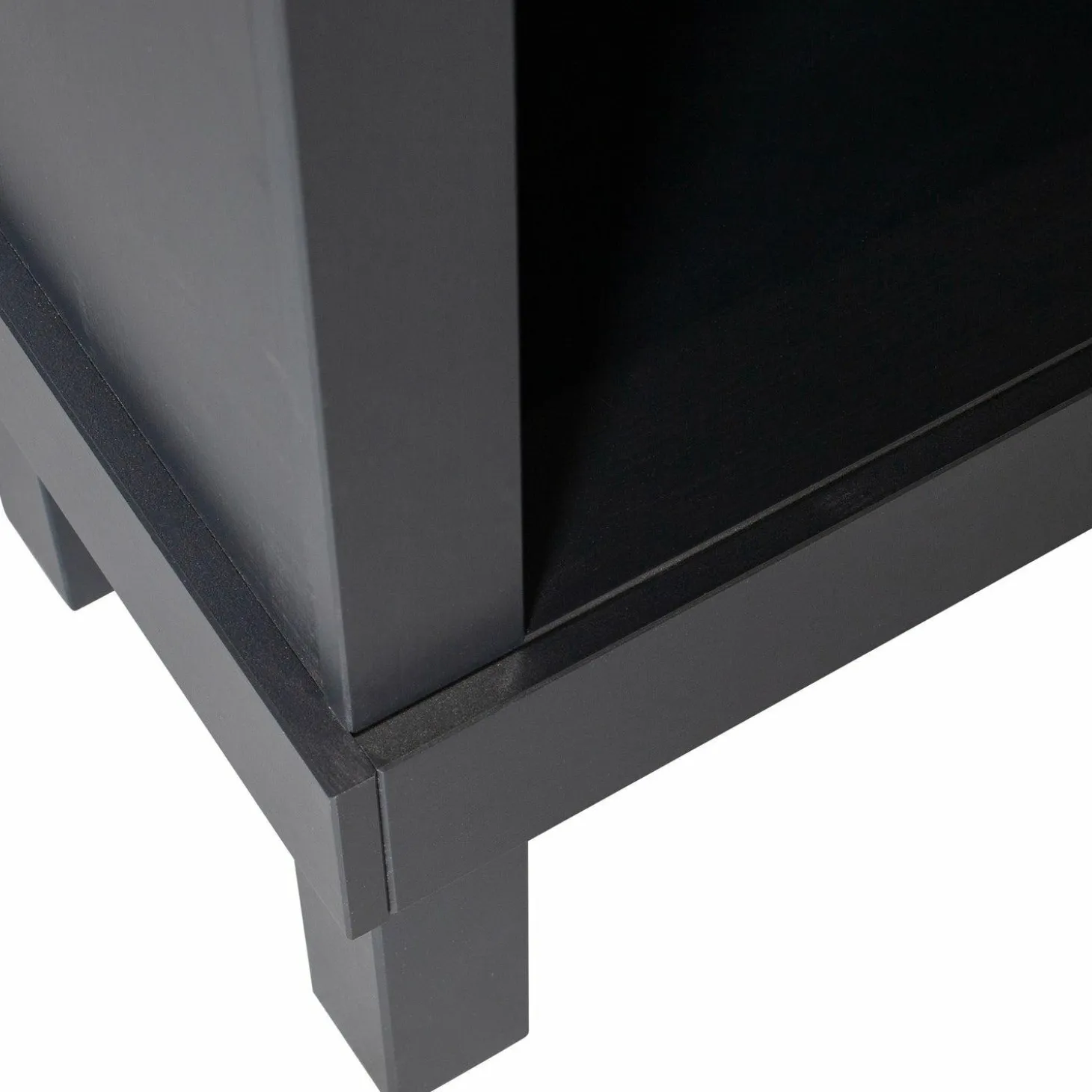 Wandkast Bonk Grenen, 160 x 107cm - Zwart - Loft24.nl