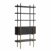 Wandkast Jameson 2-deuren 4-planken (Charcoal) - Loft24.nl