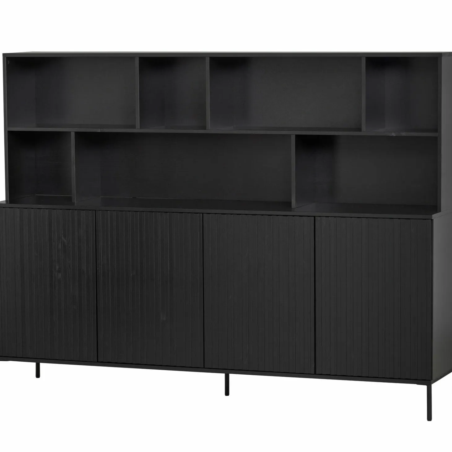 Wandkast New Gravure 150 x 200cm - Zwart - Loft24.nl