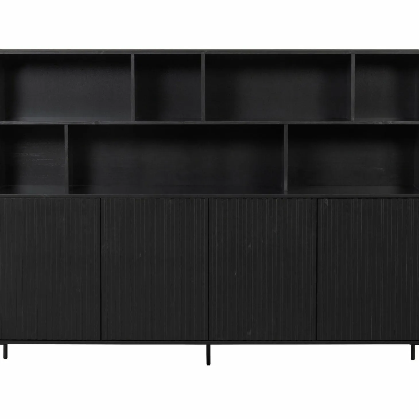 Wandkast New Gravure 150 x 200cm - Zwart - Loft24.nl