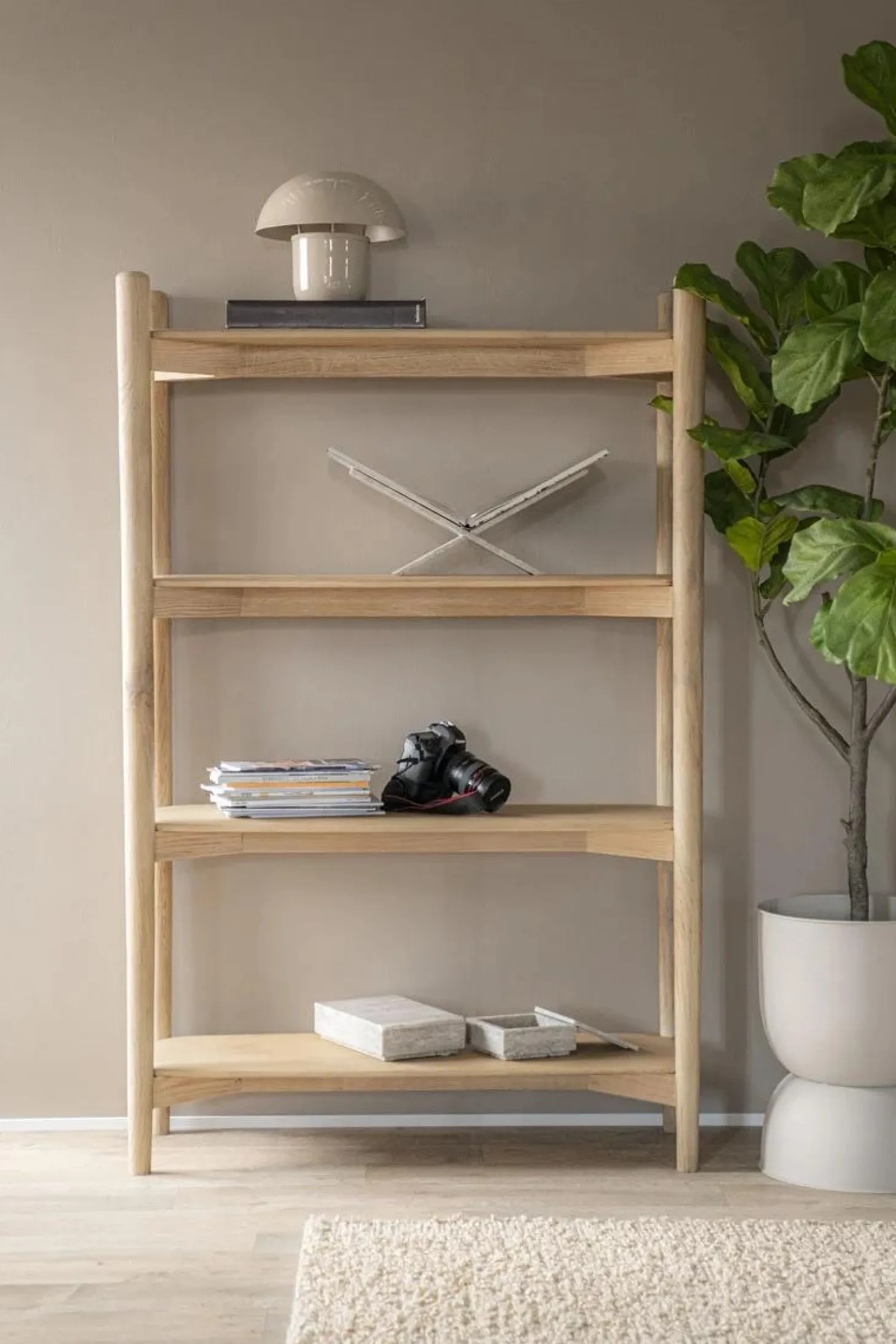 Wandkast Selbu Eikenhout 110 x 170 cm - Naturel - Loft24.nl