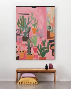 Wandkleed Cactus party - zelf samenstellen - Loft24.nl