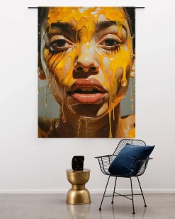 Wandkleed Honey- zelf samenstellen - Loft24.nl