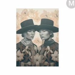 Wandkleed Lady Garden - zelf samenstellen - Loft24.nl