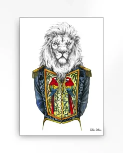 Wandkleed Lion - zelf samenstellen - Loft24.nl