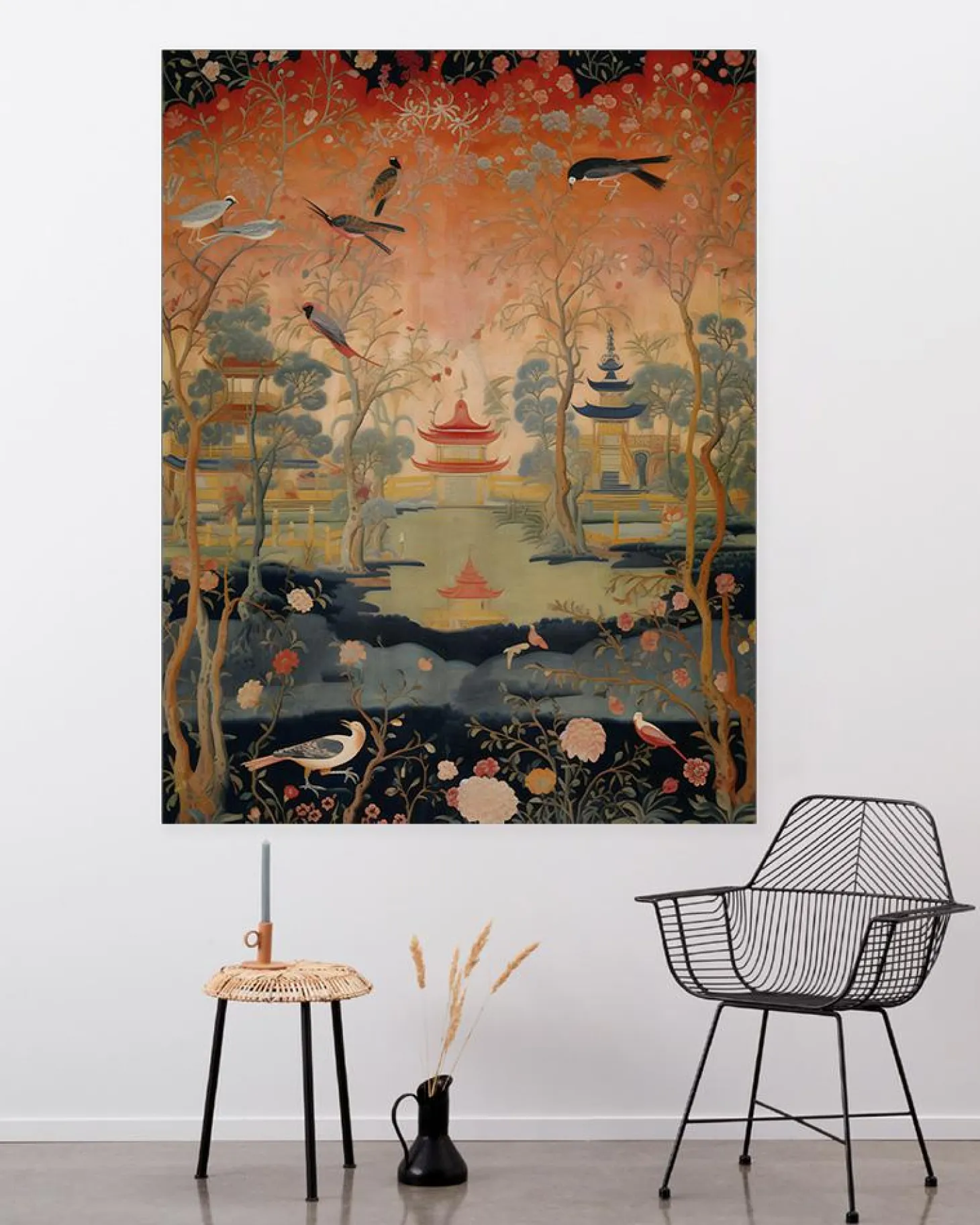 Wandkleed Oriental Night - zelf samenstellen - Loft24.nl