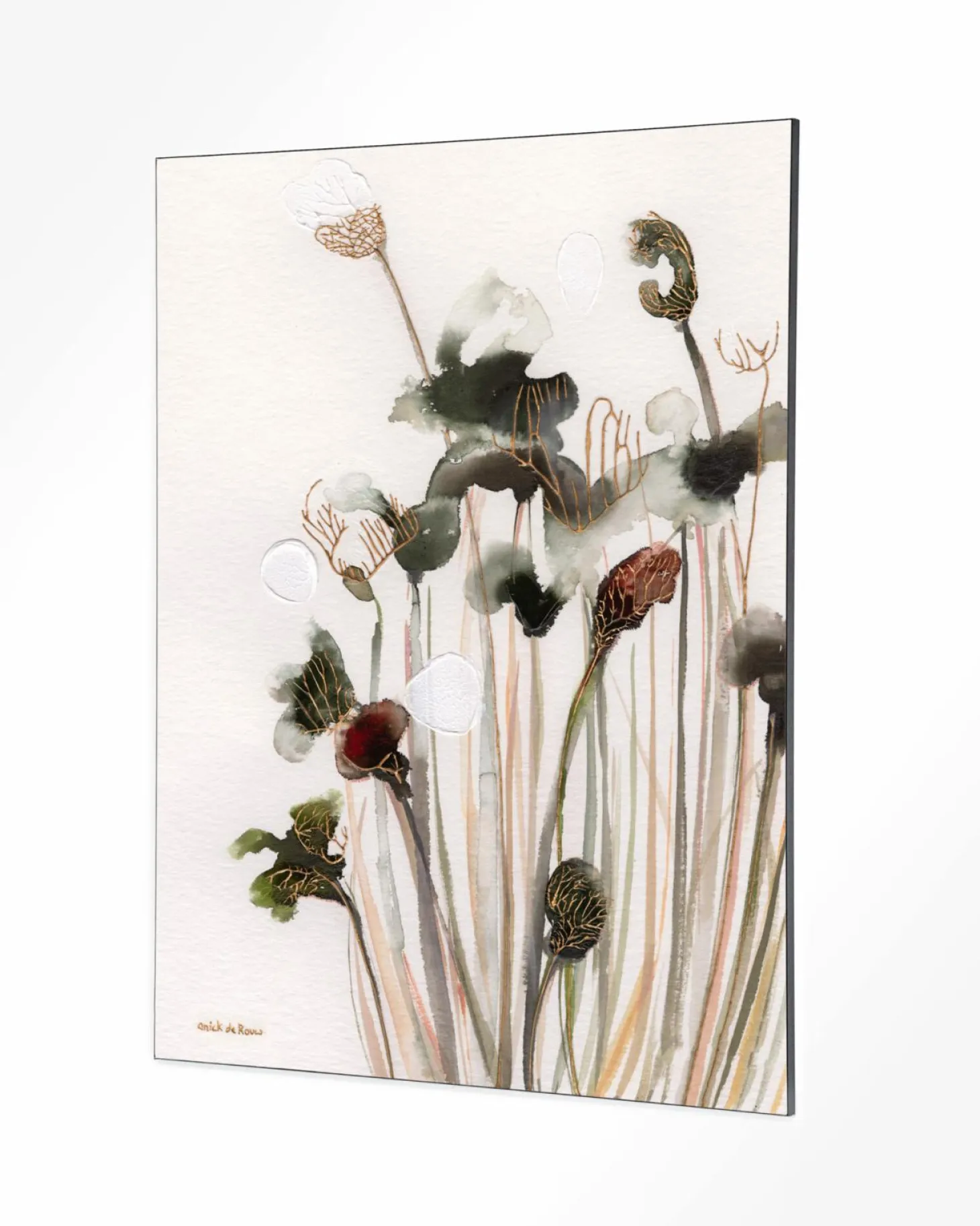 Wandkleed Pastel Flowers 2 - zelf samenstellen - Loft24.nl