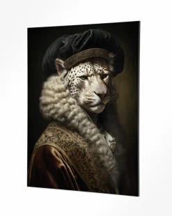 Wandkleed Snow Leopard - zelf samenstellen - Loft24.nl