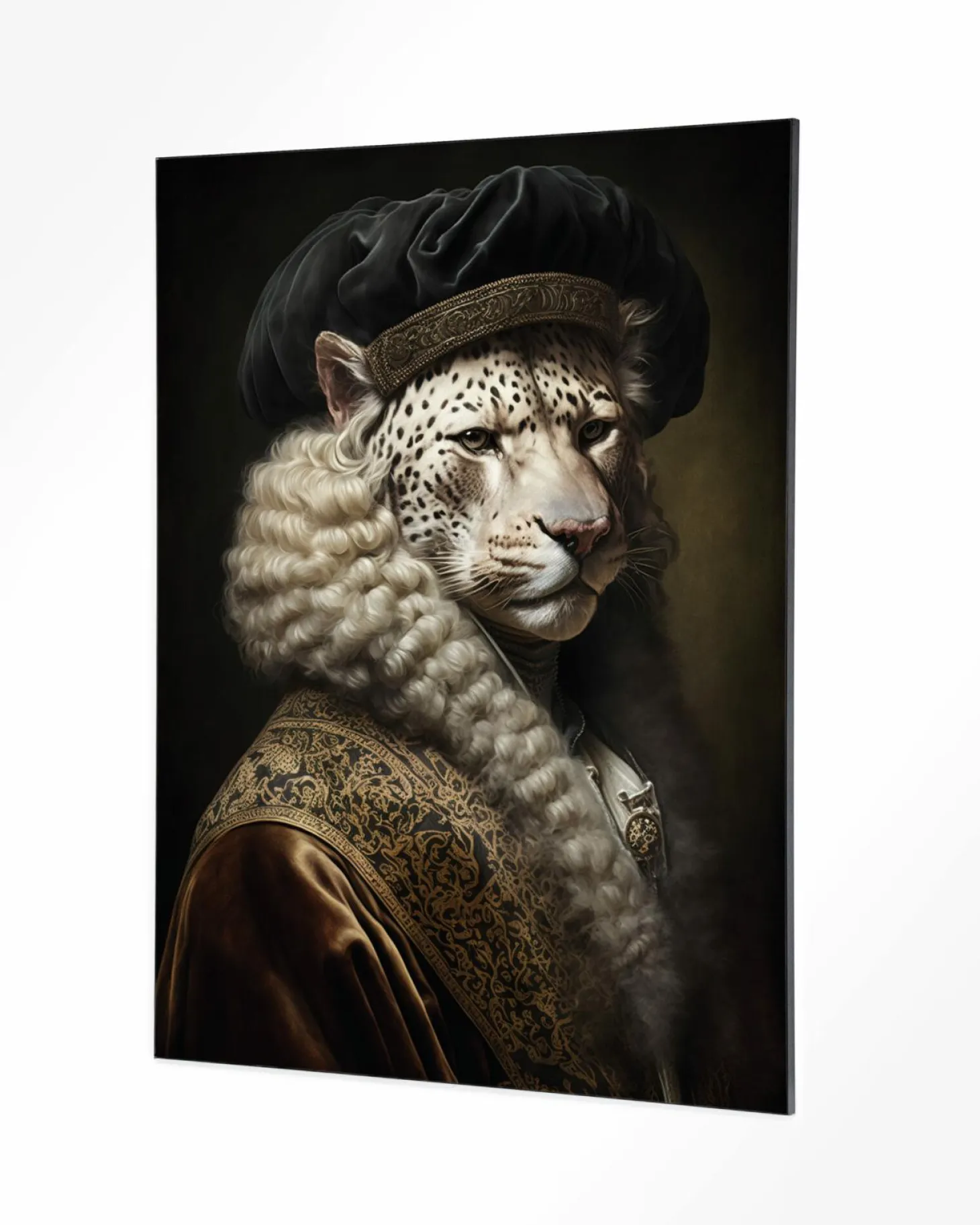 Wandkleed Snow Leopard - zelf samenstellen - Loft24.nl