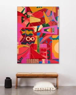 Wandkleed Una noche de Jazz - zelf samenstellen - Loft24.nl