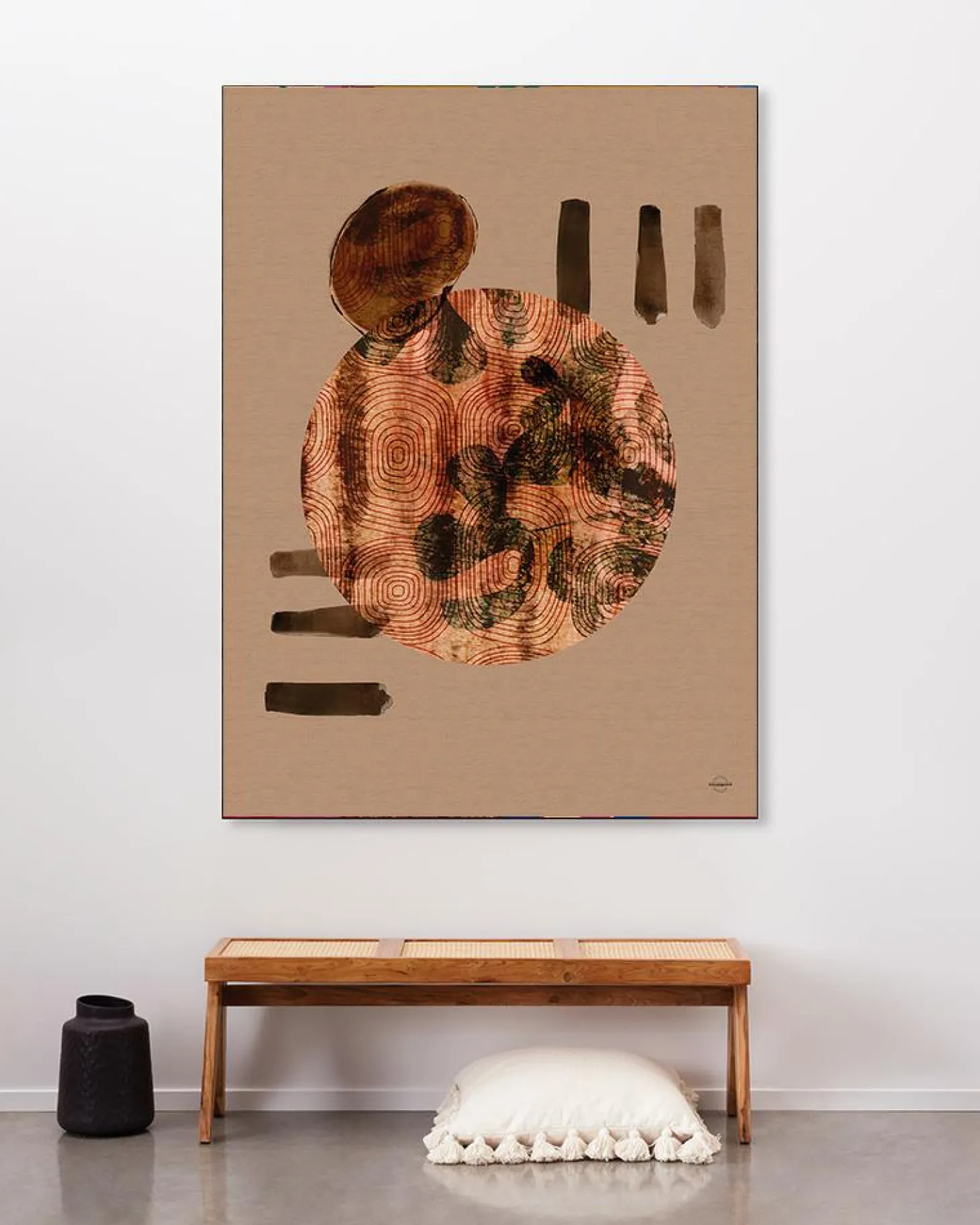 Wandkleed Wabi Sabi Lifelines - zelf samenstellen - Loft24.nl