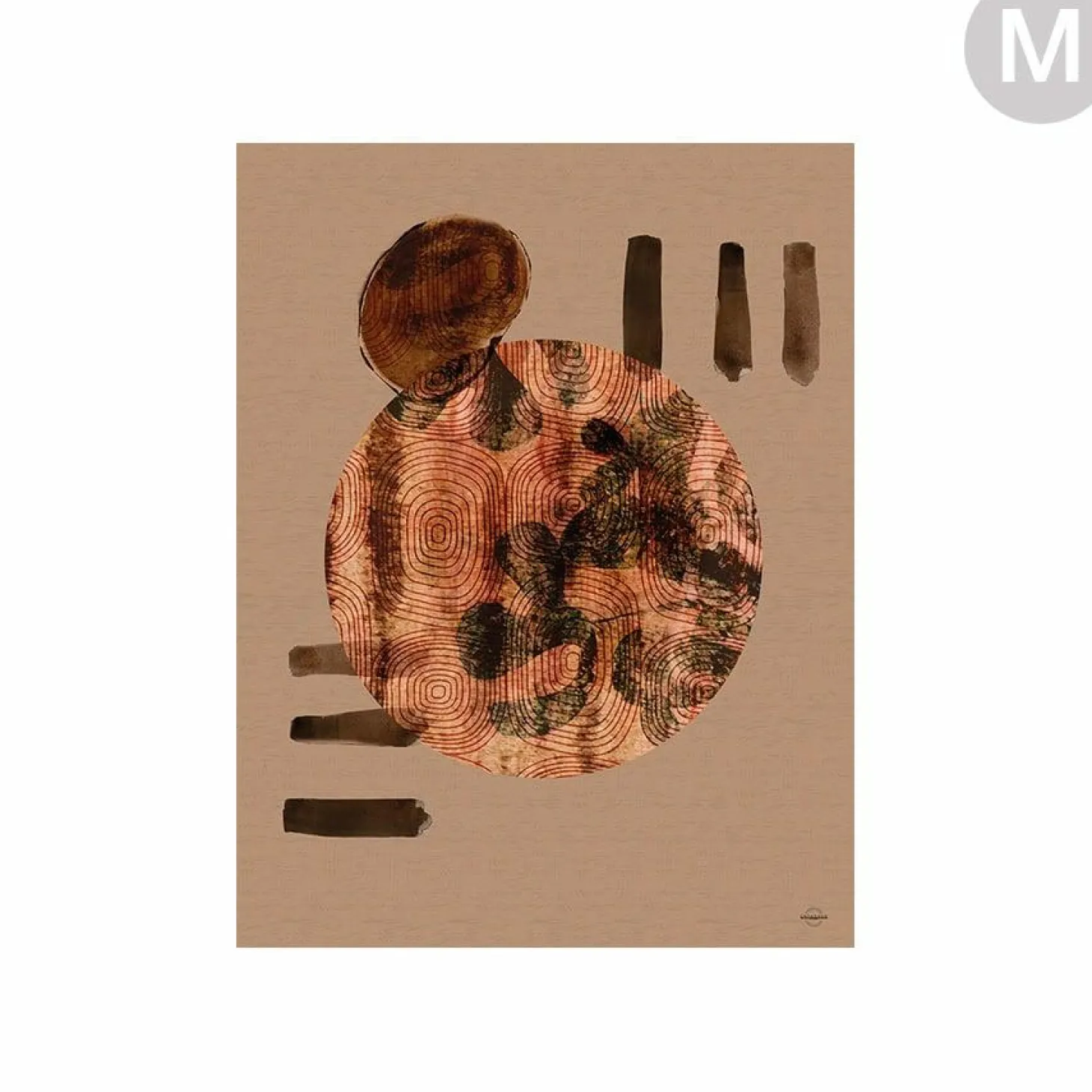 Wandkleed Wabi Sabi Lifelines - zelf samenstellen - Loft24.nl