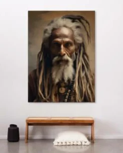 Wandkleed Wise Man - zelf samenstellen - Loft24.nl