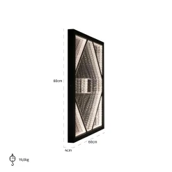 Wandlamp Fayen Crystal 60 x 60cm kleur Zwart - Loft24.nl