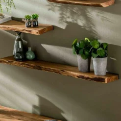 Wandplank Edge Acaciahout - 120cm - Loft24.nl