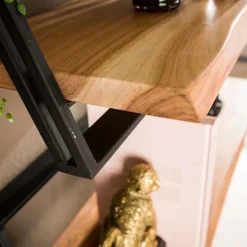 Wandplank Lean Acaciahout - Set van 3 stuks - Loft24.nl