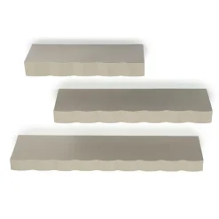Wandplank Prinz Set van 3 stuks - Taupe - Loft24.nl