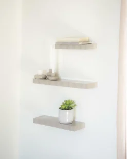 Wandplank Prinz Set van 3 stuks - Taupe - Loft24.nl