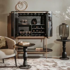 Wijnkast Rivello Mangohout 150 x 135 cm - Loft24.nl