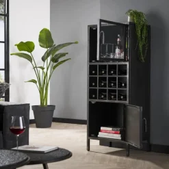 Wijnkast Ruff Metal 135 x 55 cm - Loft24.nl