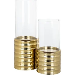 Windlicht Bodil groot (Gold) - Loft24.nl