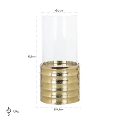 Windlicht Bodil klein (Gold) - Loft24.nl