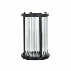 Windlicht Faey zwart groot (Black) - Loft24.nl