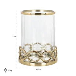 Windlicht Jayce (Gold) - Loft24.nl