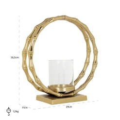 Windlicht Merlyn groot (Gold) - Loft24.nl