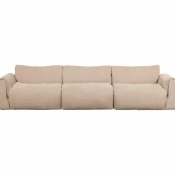 3-zits Bank Baggy Geweven chenille - Zand - Loft24.nl