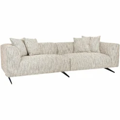 3-zits Bank Hoxton Chenille - Naturel - Loft24.nl