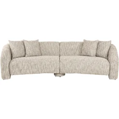 3-zits Bank Milania Chenille - Naturel - Loft24.nl