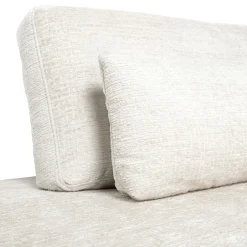 3-zits Hoekbank Lund Chenille - Crème - Loft24.nl