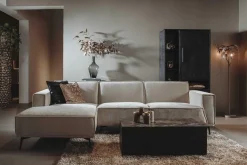 2,5-zits Loungebank Leeds - Beige (Lounge Links) - Loft24.nl