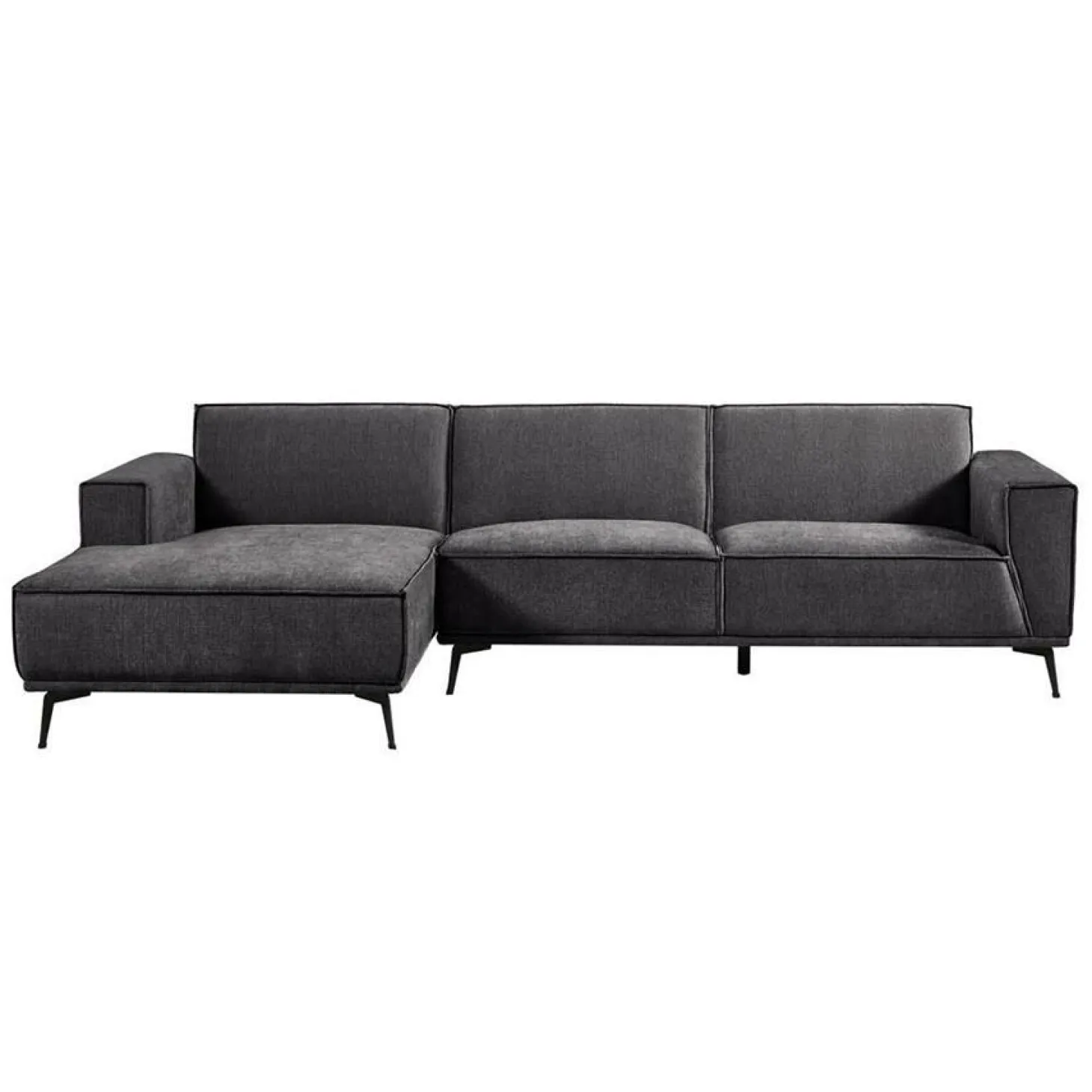 2,5-zits Loungebank Leeds - Blauw (Lounge Links) - Loft24.nl