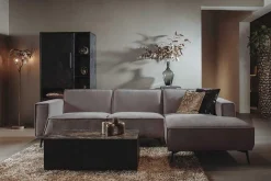 2,5-zits Loungebank Leeds - Bruin (Lounge Rechts) - Loft24.nl