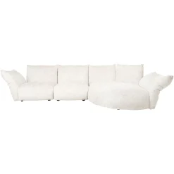 3-zits Loungebank Loyd Chenille - Crème - Loft24.nl