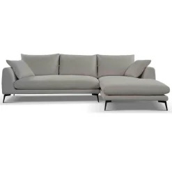 2,5-zits Loungebank Nottingham - Grijs (Lounge Rechts) - Loft24.nl