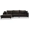 2,5-zits Loungebank Nottingham Velvet - Antraciet (Lounge Links) - Loft24.nl