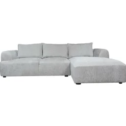 2,5-zits Lounge/Hoekbank Canterbury - Licht grijs (Lounge Rechts) - Loft24.nl