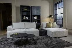 2,5-zits Lounge/Hoekbank Canterbury - Licht grijs (Lounge Rechts) - Loft24.nl